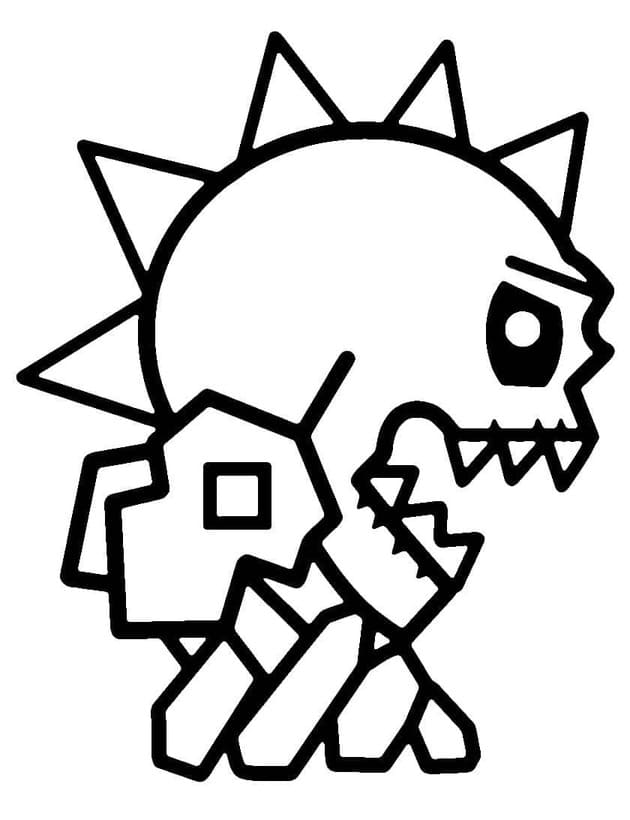 Geometry Dash Eksplosive Pigger fargelegging