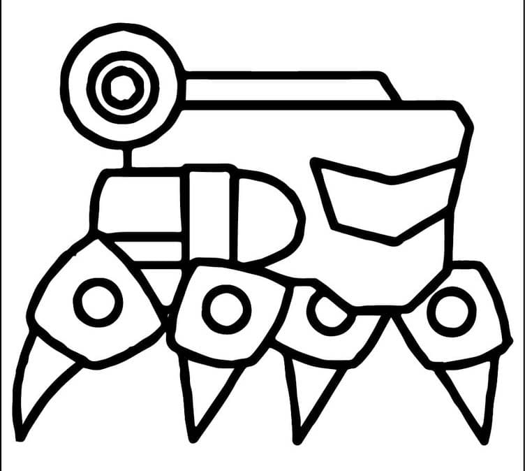 Geometry Dash Gårobot fargelegging