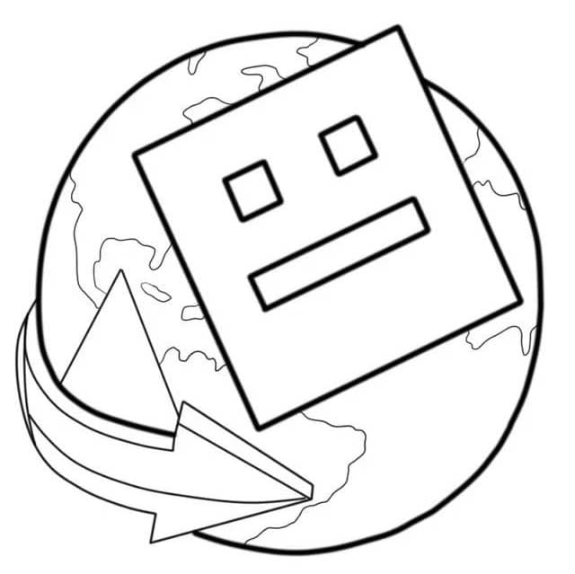 Geometry Dash Globalt Ikon fargelegging