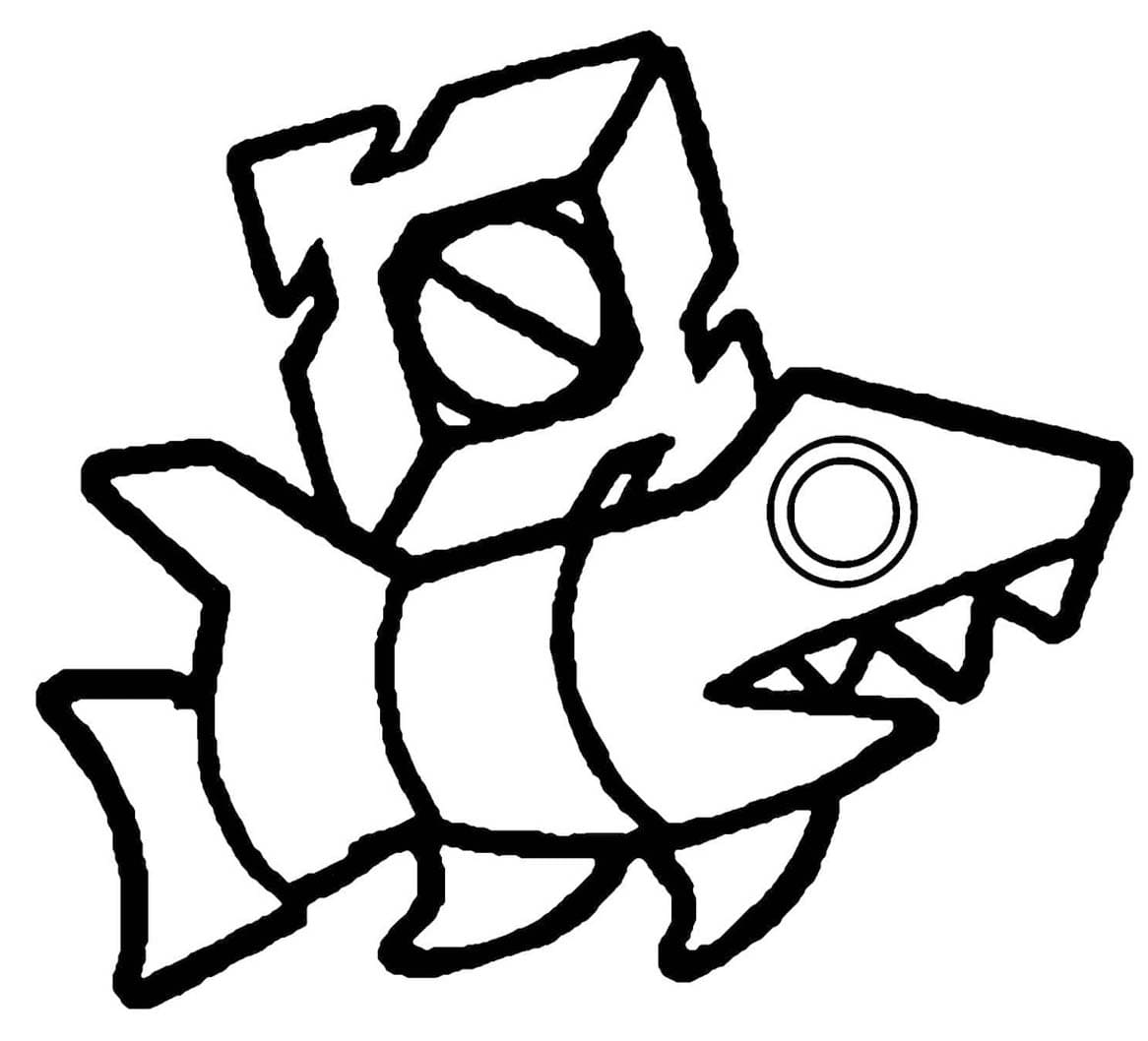 Geometry Dash Hairobot fargelegging