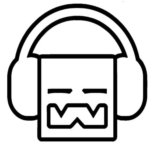 Geometry Dash Musikklytter fargelegging