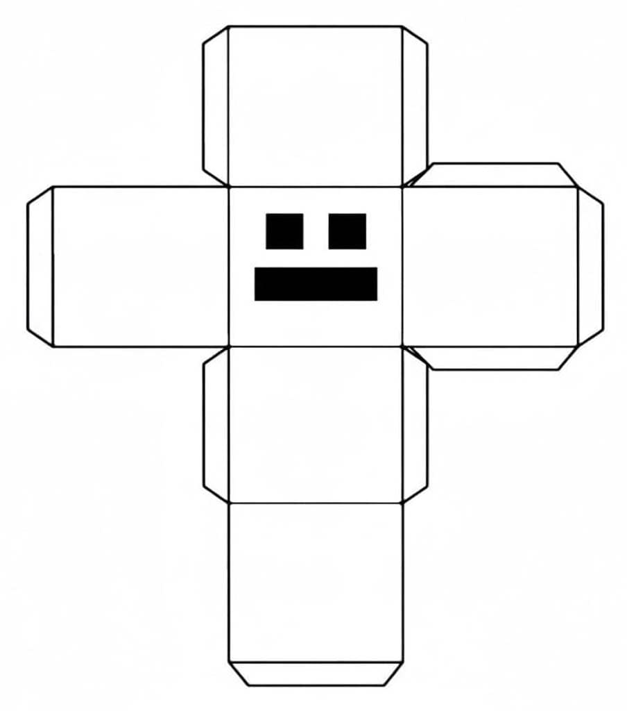 Geometry Dash Papirhåndverk fargelegging