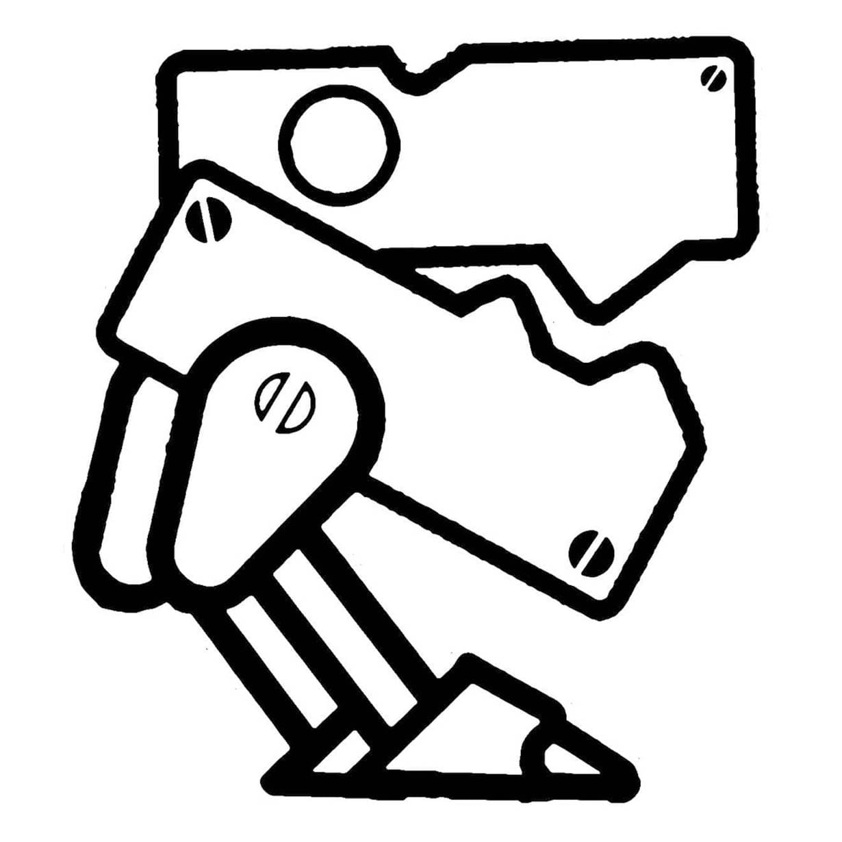 Geometry Dash Robot Soldat fargelegging