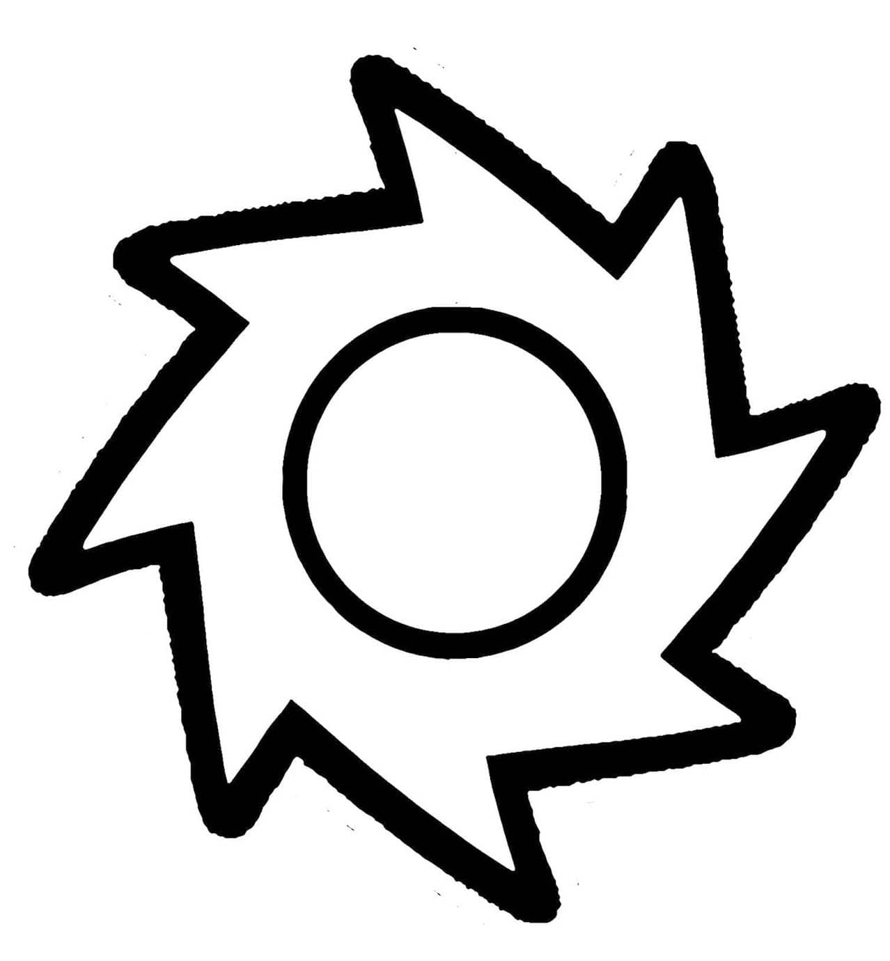 Geometry Dash Skarp Sag fargelegging