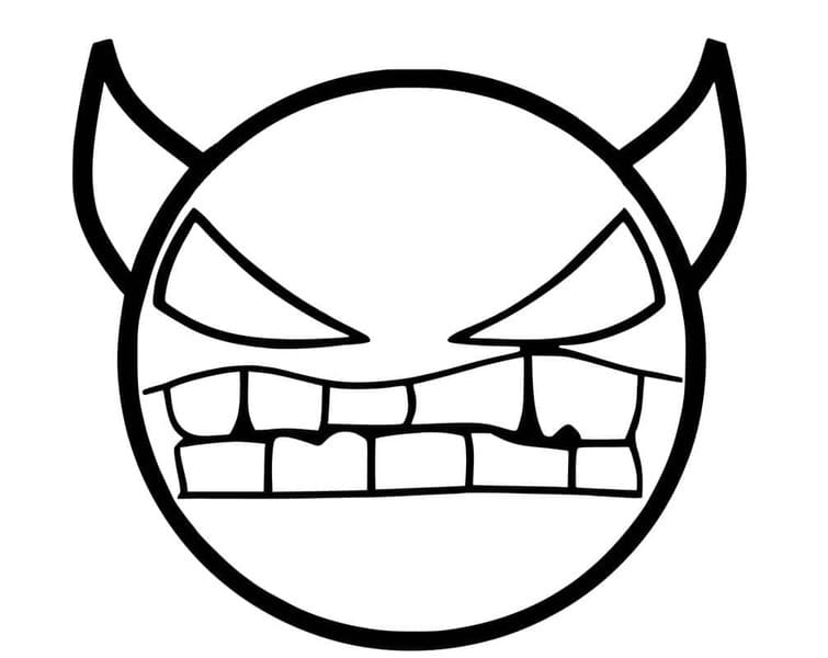 Geometry Dash Slem Demon fargelegging