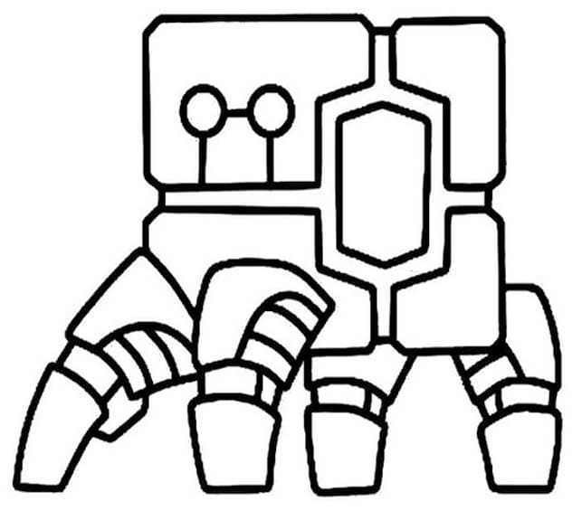 Geometry Dash Tung Robot fargelegging