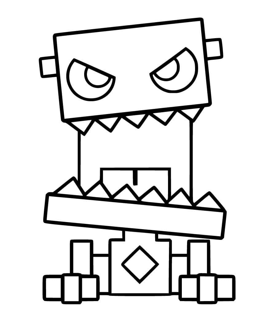 Geometry Dash Utstyrskube fargelegging