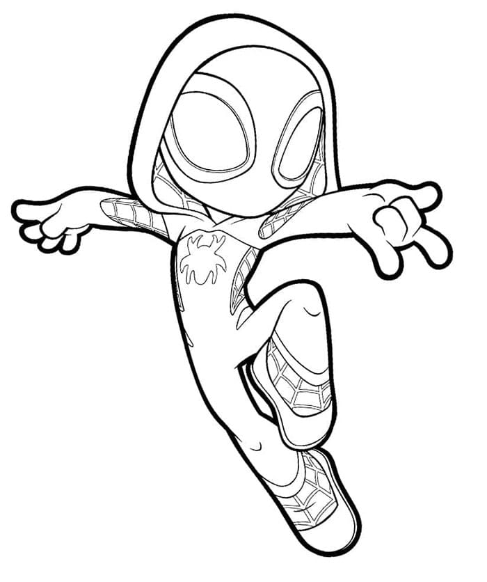 Gratis Spidey bilde fargelegging