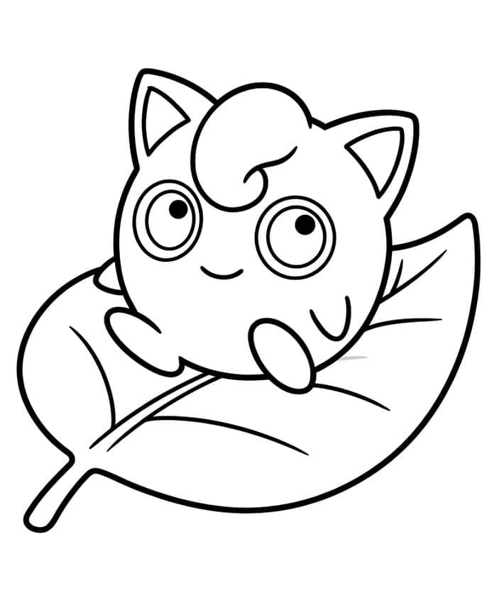 Gratis utskriftsvennlig Jigglypuff fargelegging