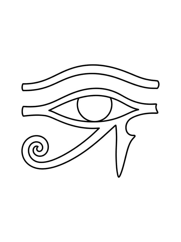 Horus' øye fargelegging