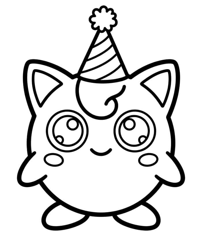 Jigglypuff bursdag fargelegging