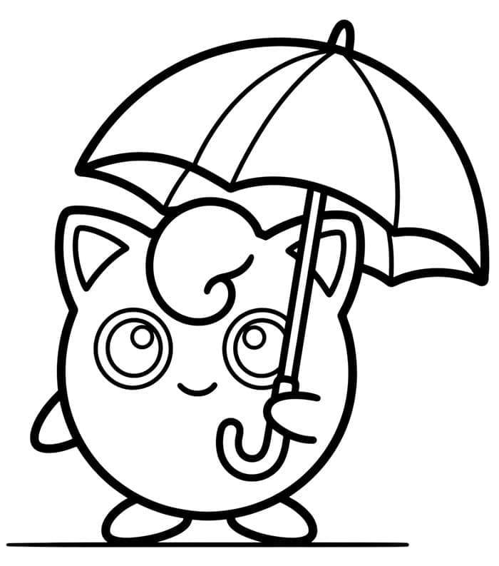 Jigglypuff holder en ballong fargelegging