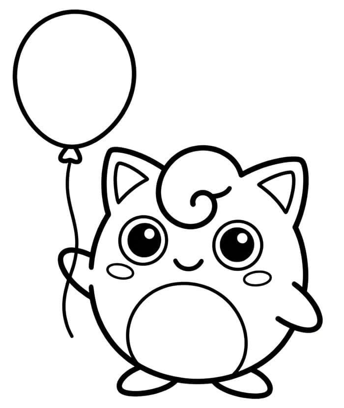 Jigglypuff holder mikrofonen fargelegging