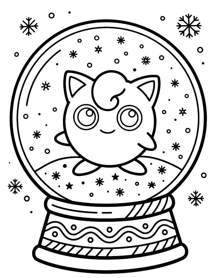 Jigglypuff i skogen fargelegging