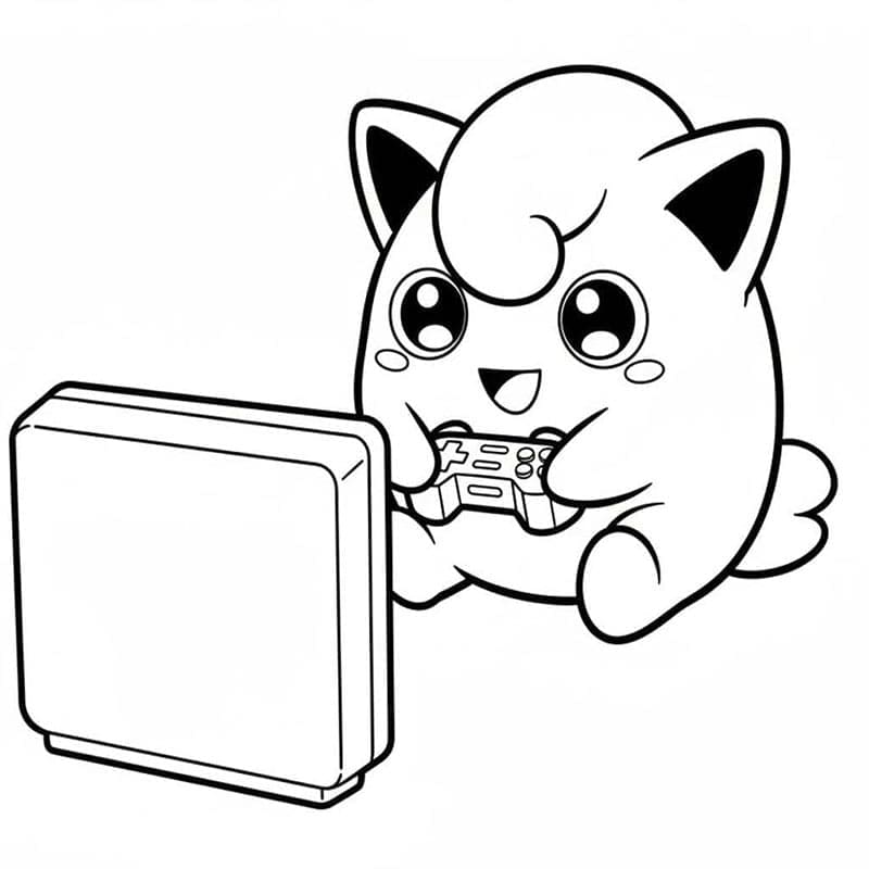 Jigglypuff leker fargelegging