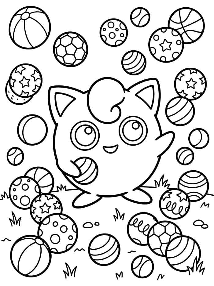 Jigglypuff og en snømann fargelegging