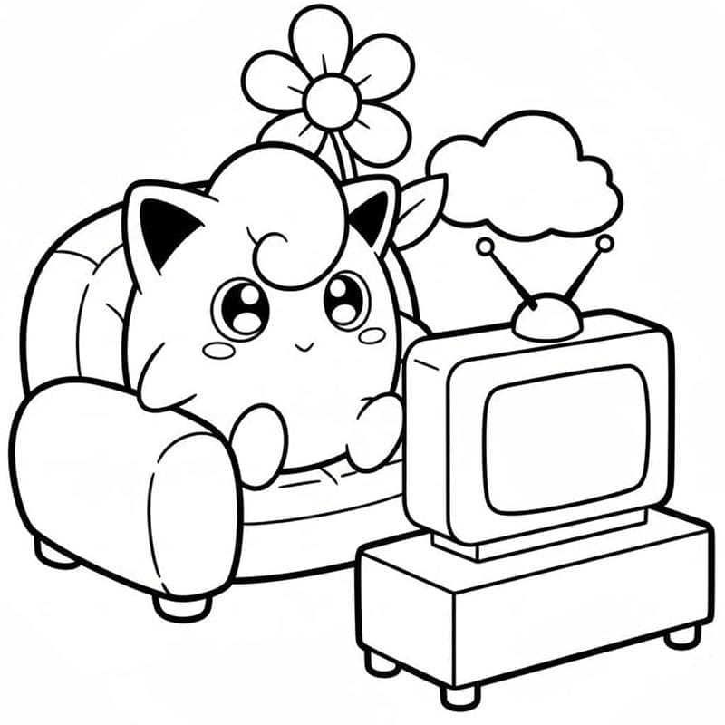 Jigglypuff slapper av fargelegging
