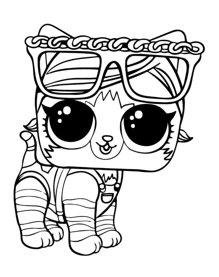 Kattunge LOL Pets fargelegging