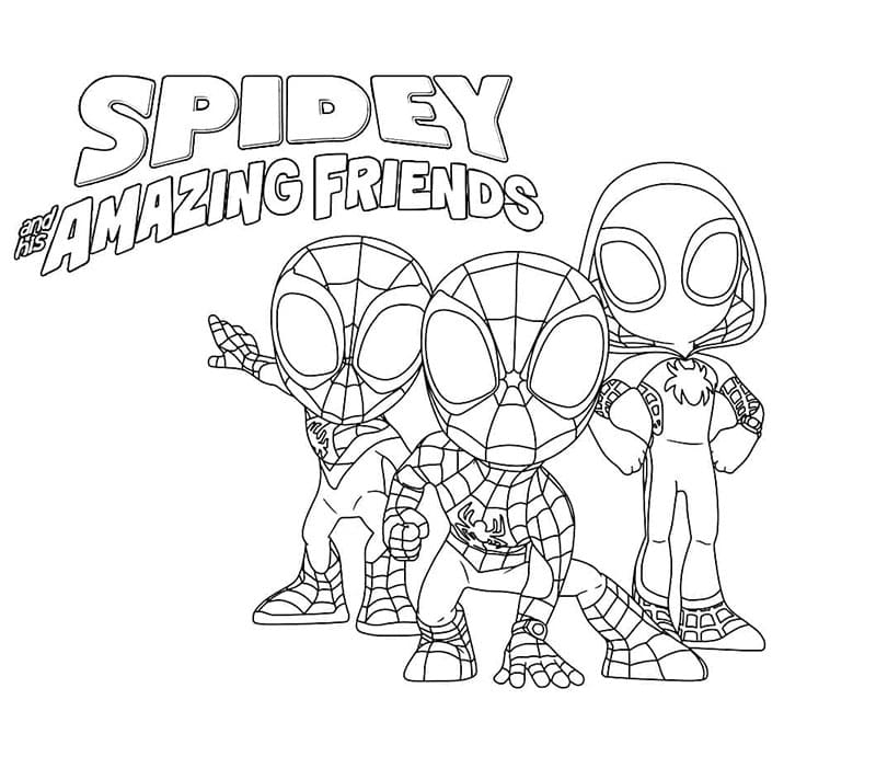 Kjempebra Spidey fargelegging