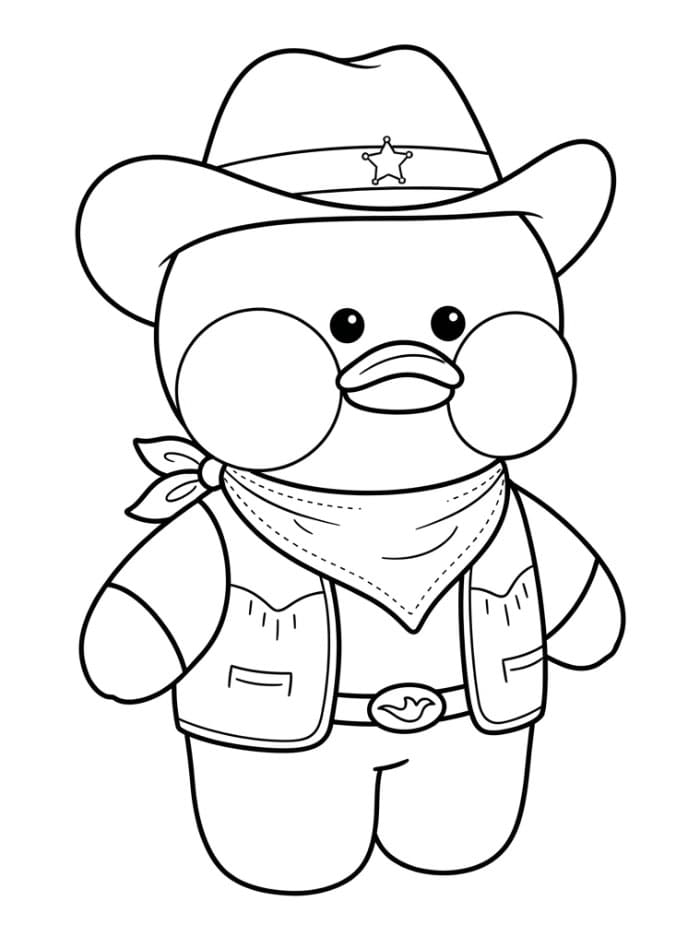 Lalafanfan Duck cowboy fargelegging