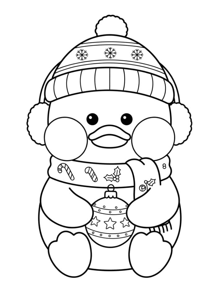 Lalafanfan Duck feirer jul fargelegging