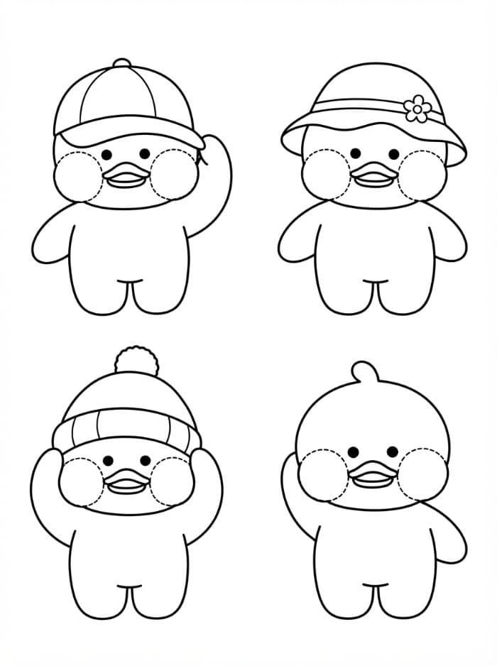 Lalafanfan Duck gratis fargelegging