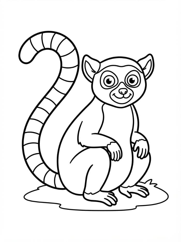 Lemurbilde fargelegging