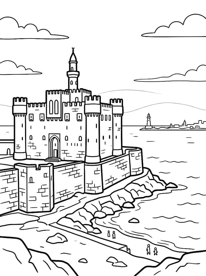 Qaitbay-citadellet fargelegging