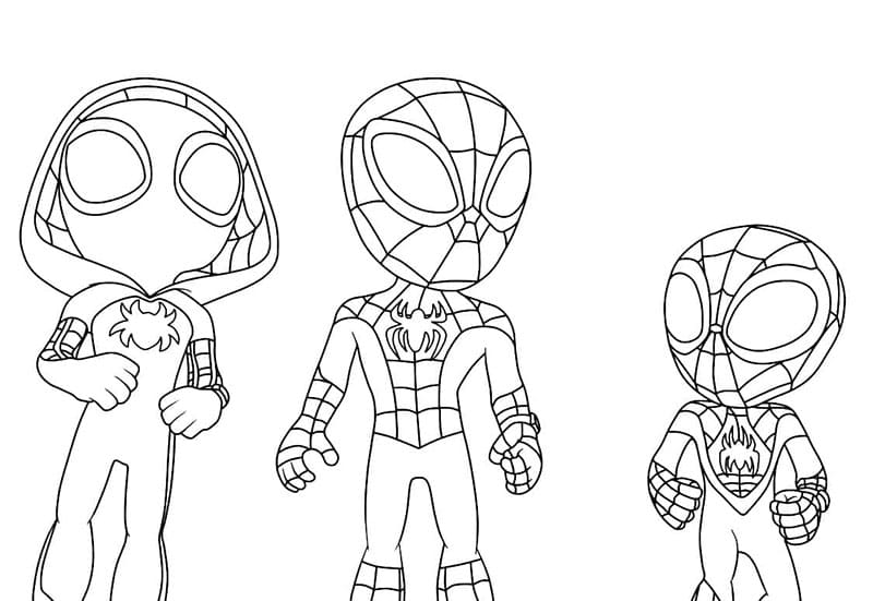 Søt Spidey fargelegging
