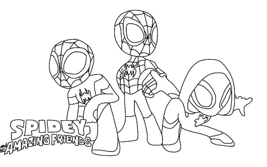 Spidey bilde fargelegging