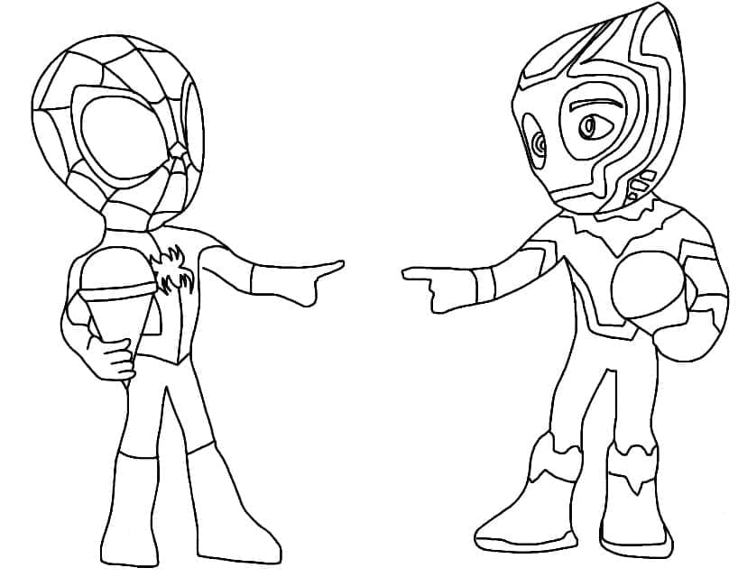 Spidey figurer fargelegging