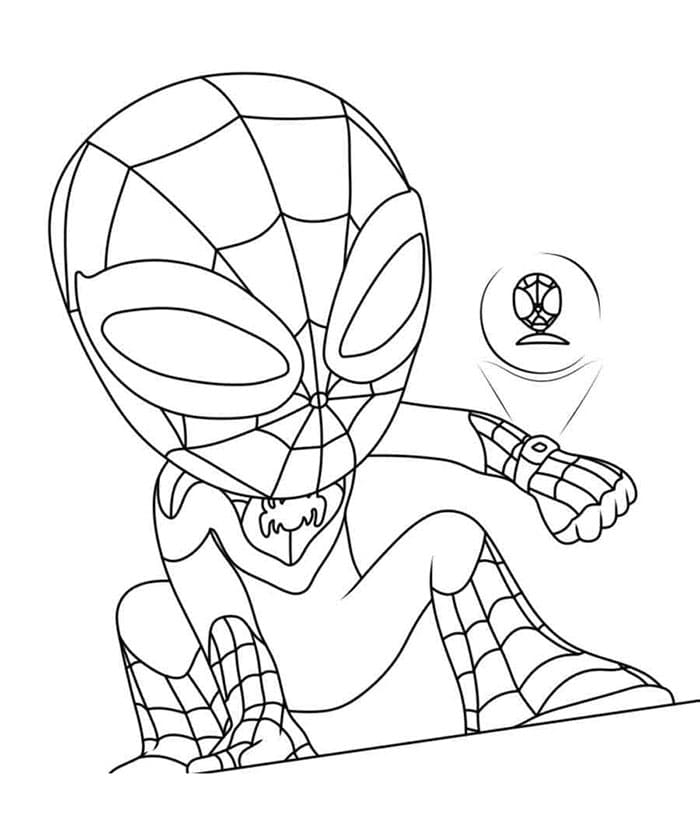 Spidey for barn fargelegging