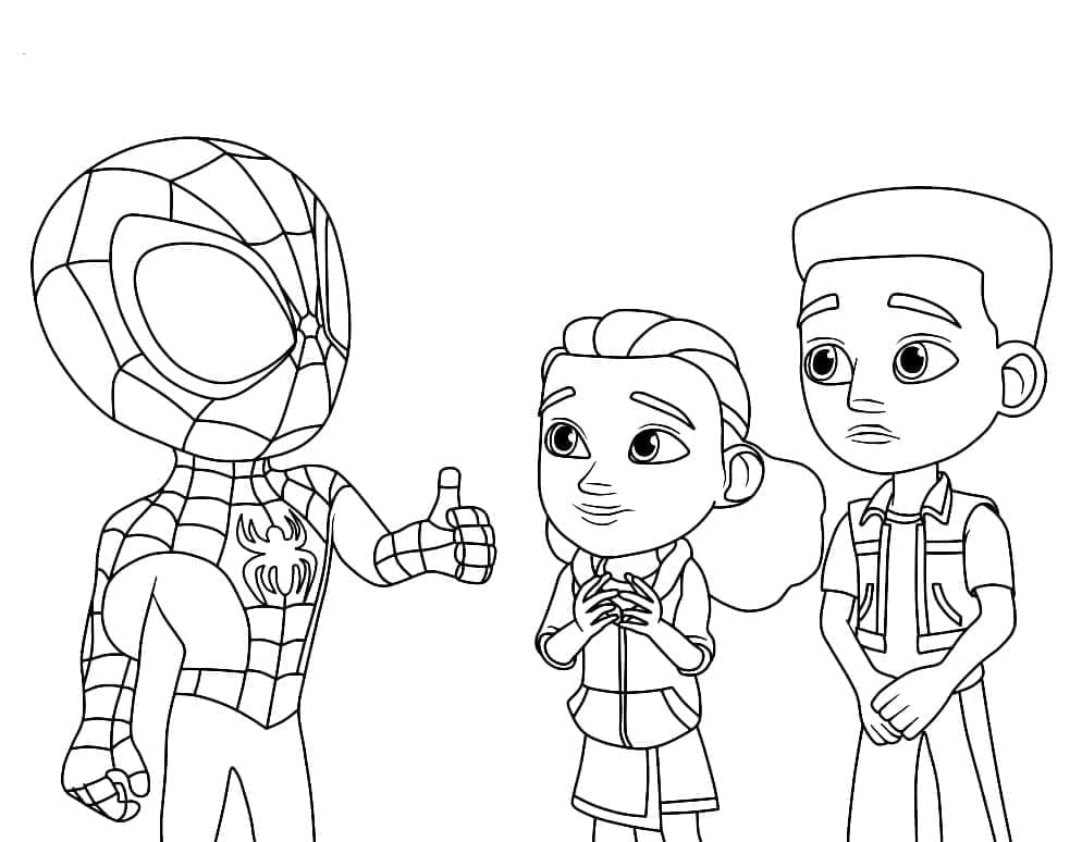 Spidey slåss fargelegging