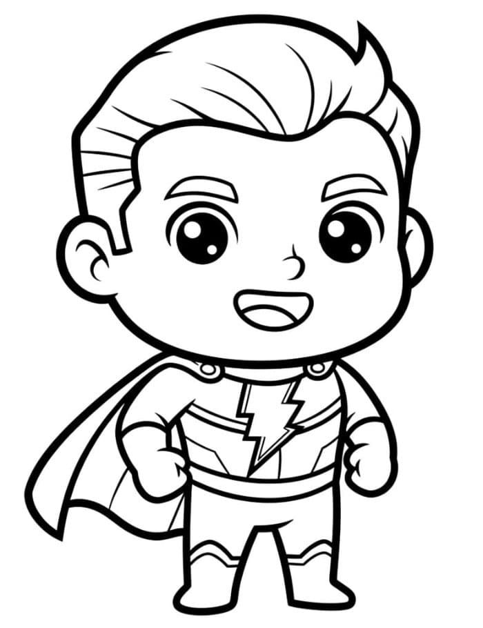 Chibi Shazam fargelegging