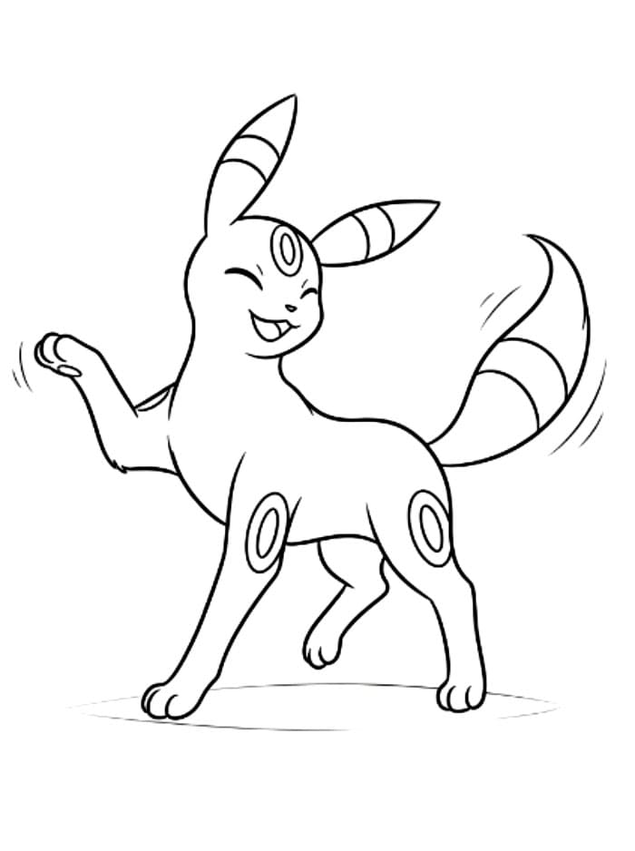 Dansende Umbreon fargelegging