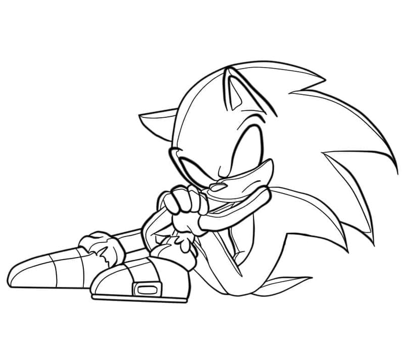 Dark Sonic enkel fargelegging