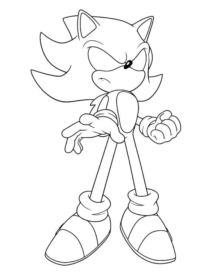 Den hatefulle Dark Sonic fargelegging