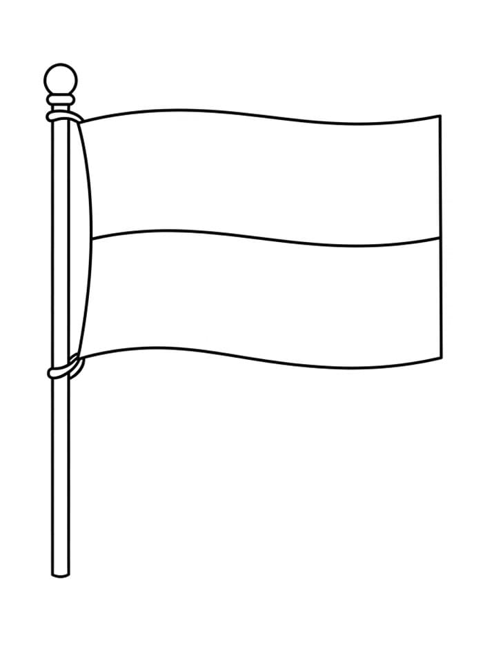 Det polske flagget fargelegging