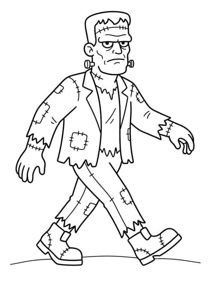 Frankenstein går fargelegging
