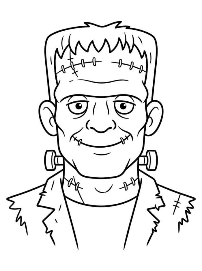 Frankenstein-portrett fargelegging