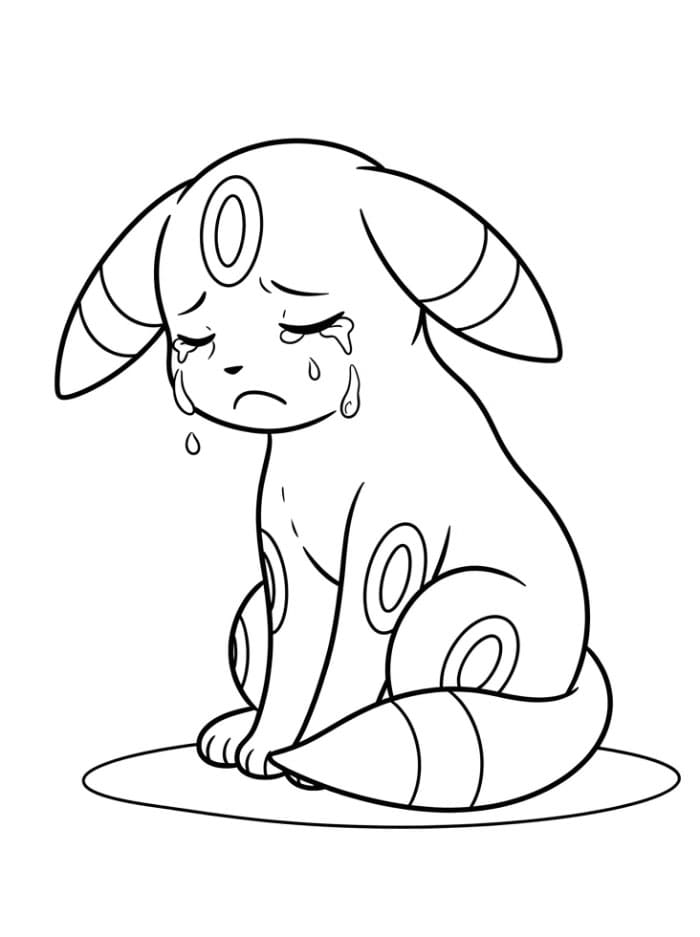 Gråtende Umbreon fargelegging