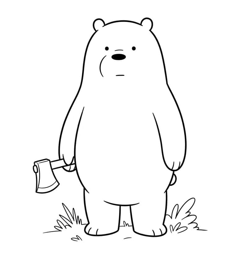 Ice Bear fra Vi bare bjørner fargelegging