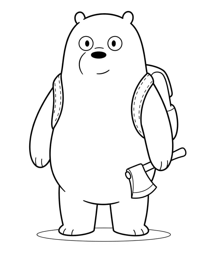 Ice Bear i Vi bare bjørner fargelegging