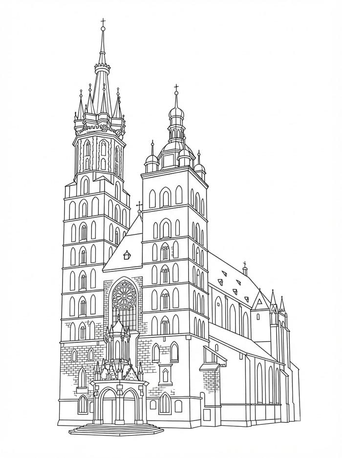Mariakirken Kraków fargelegging