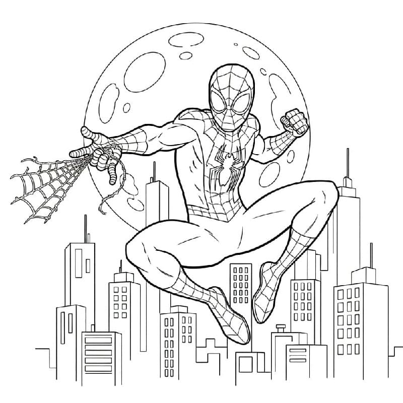 Miles Morales enarmet fargelegging