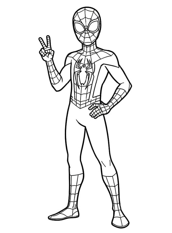 Miles Morales er lett å fargelegge fargelegging