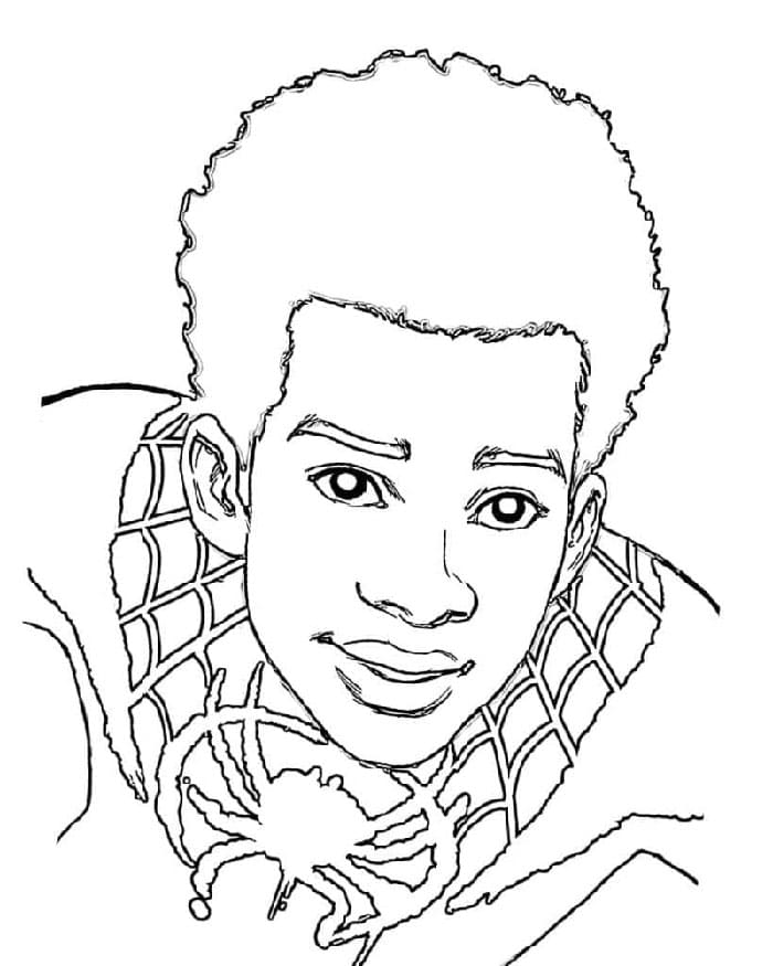 Miles Morales smiler fargelegging