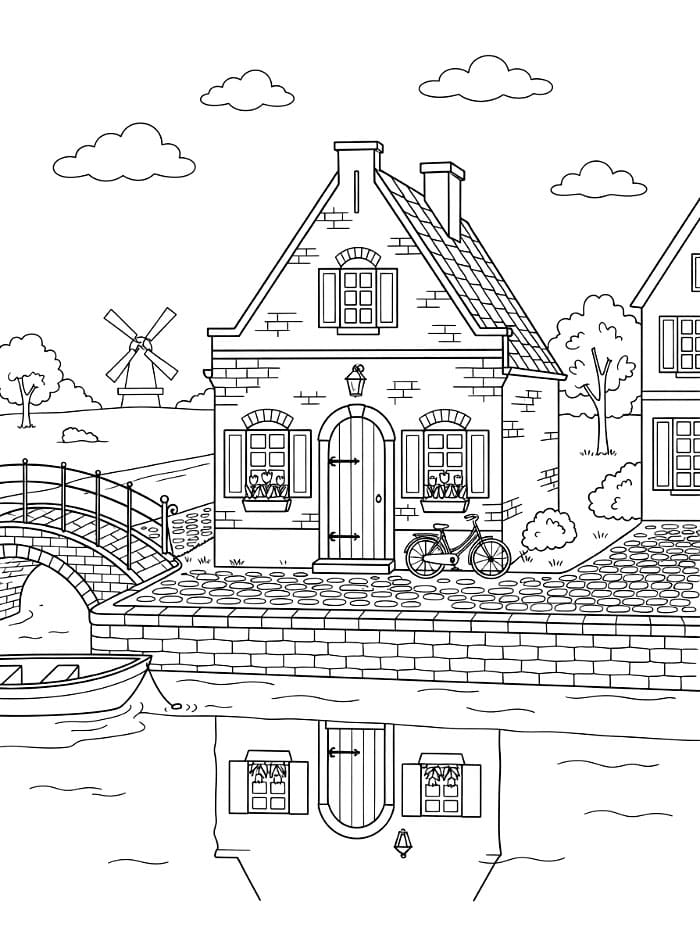 Nederlandsk hus fargelegging