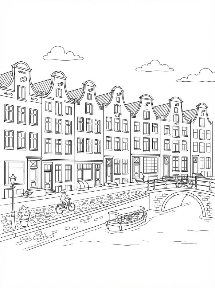 Nederlandske kanalhus fargelegging
