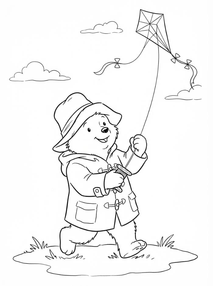 Paddington flyr drage fargelegging